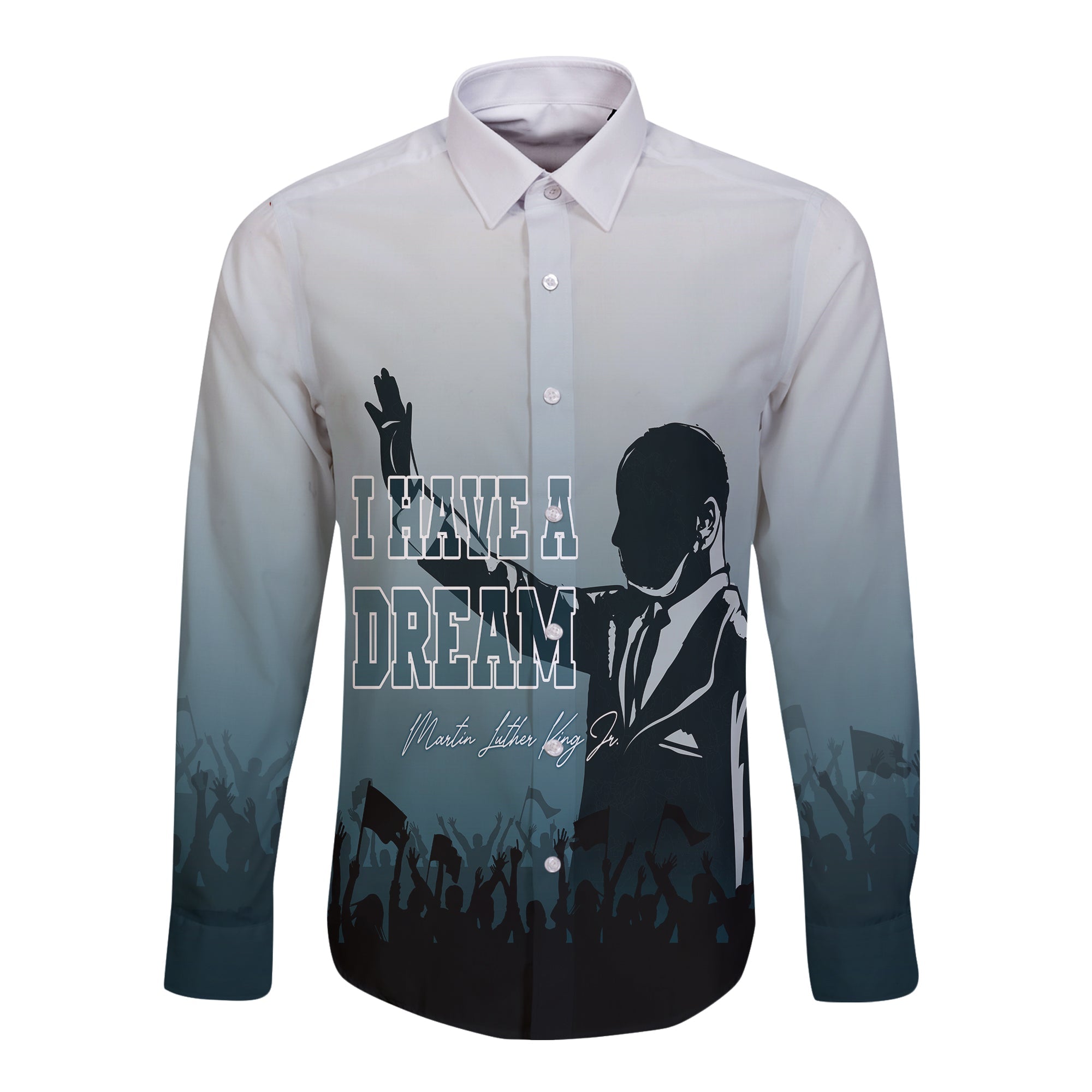 mlk-day-long-sleeves-button-shirt-i-have-a-dream
