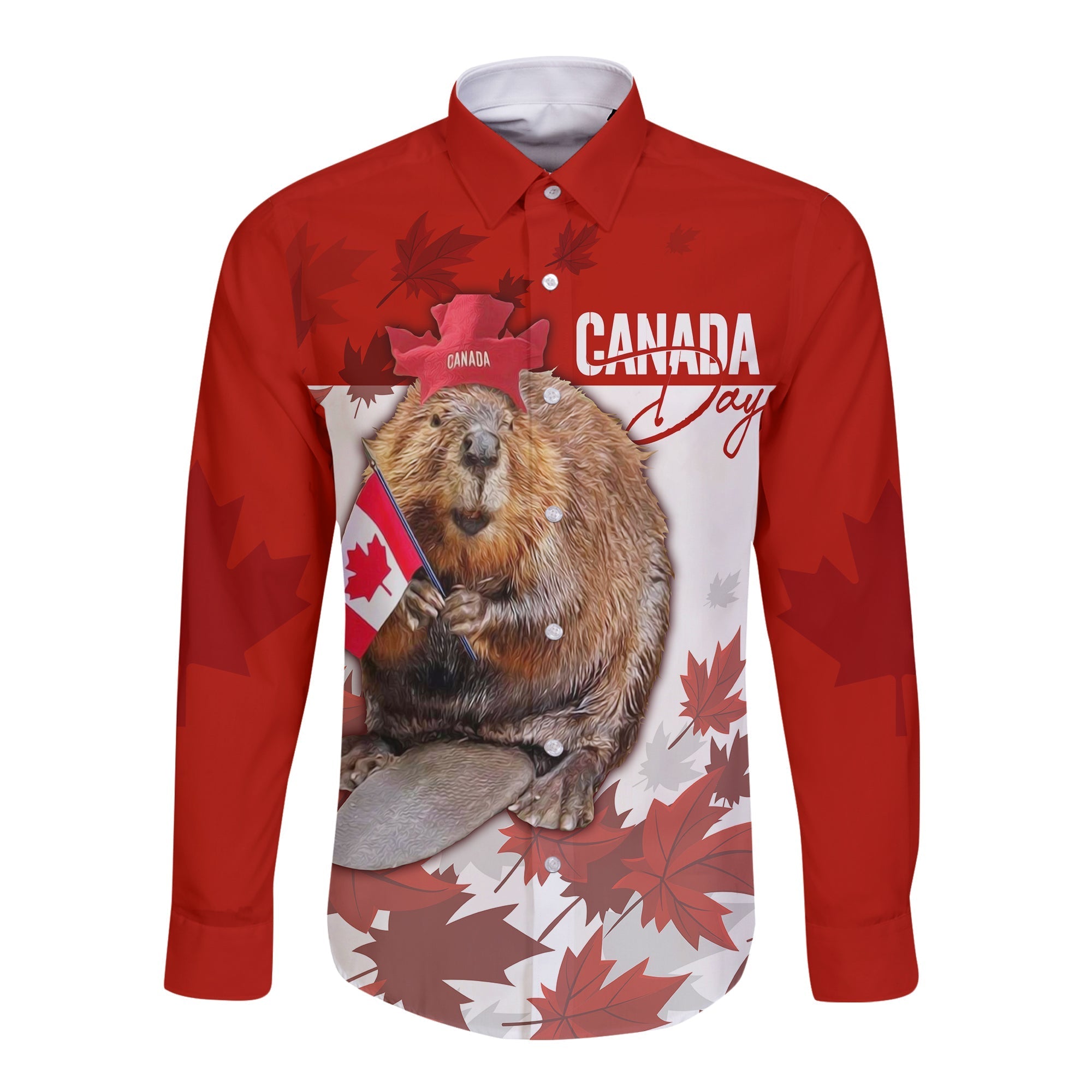 canada-day-long-sleeves-button-shirt-patriot-beaver-mix-maple-leaf