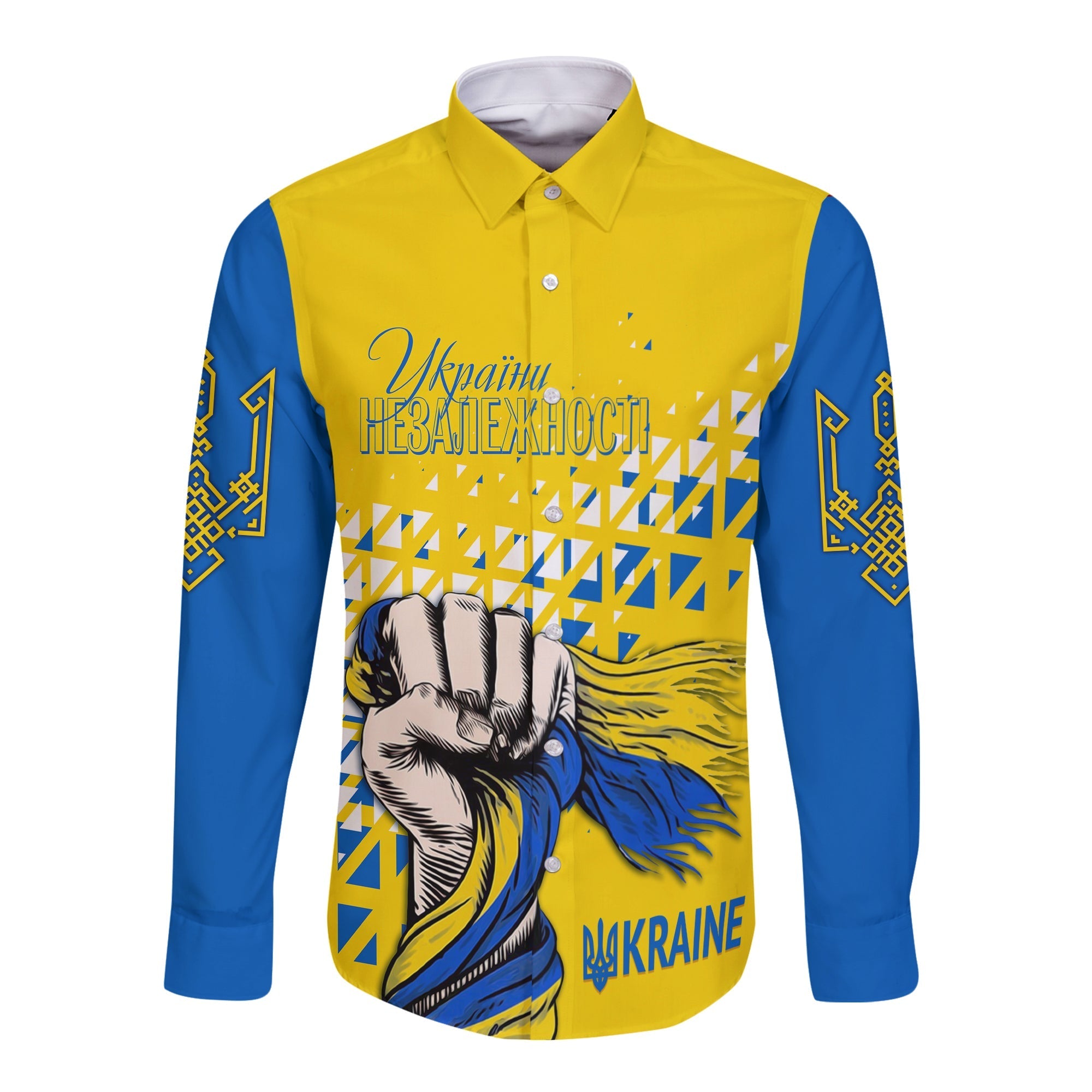 personalised-ukraine-long-sleeves-button-shirt-31st-independence-anniversary