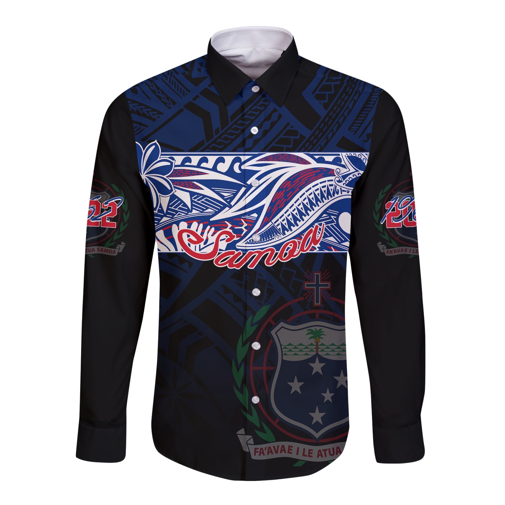 Samoa Personalised Long Sleeves Button Shirt 60th Independence Anniversary - Wonder Print Shop