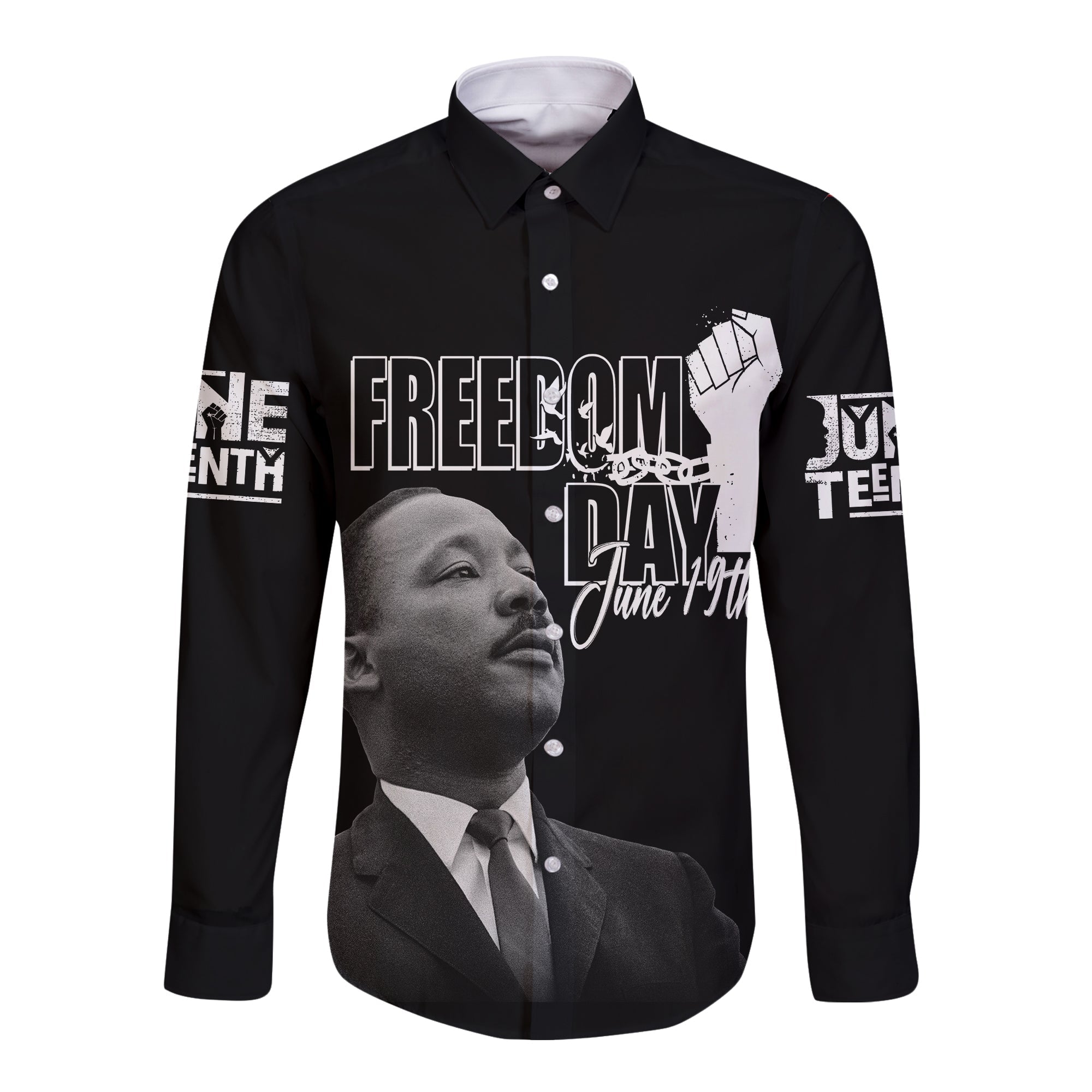 juneteenth-mlk-personalised-long-sleeves-button-shirt-freedom-day