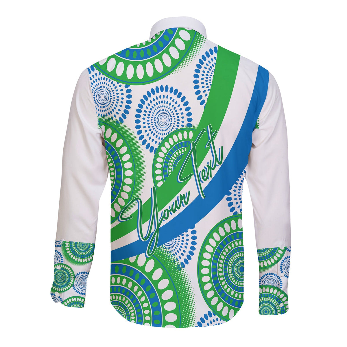 Sierra Leone Personalised Long Sleeves Button Shirt Ankara Style - Wonder Print Shop