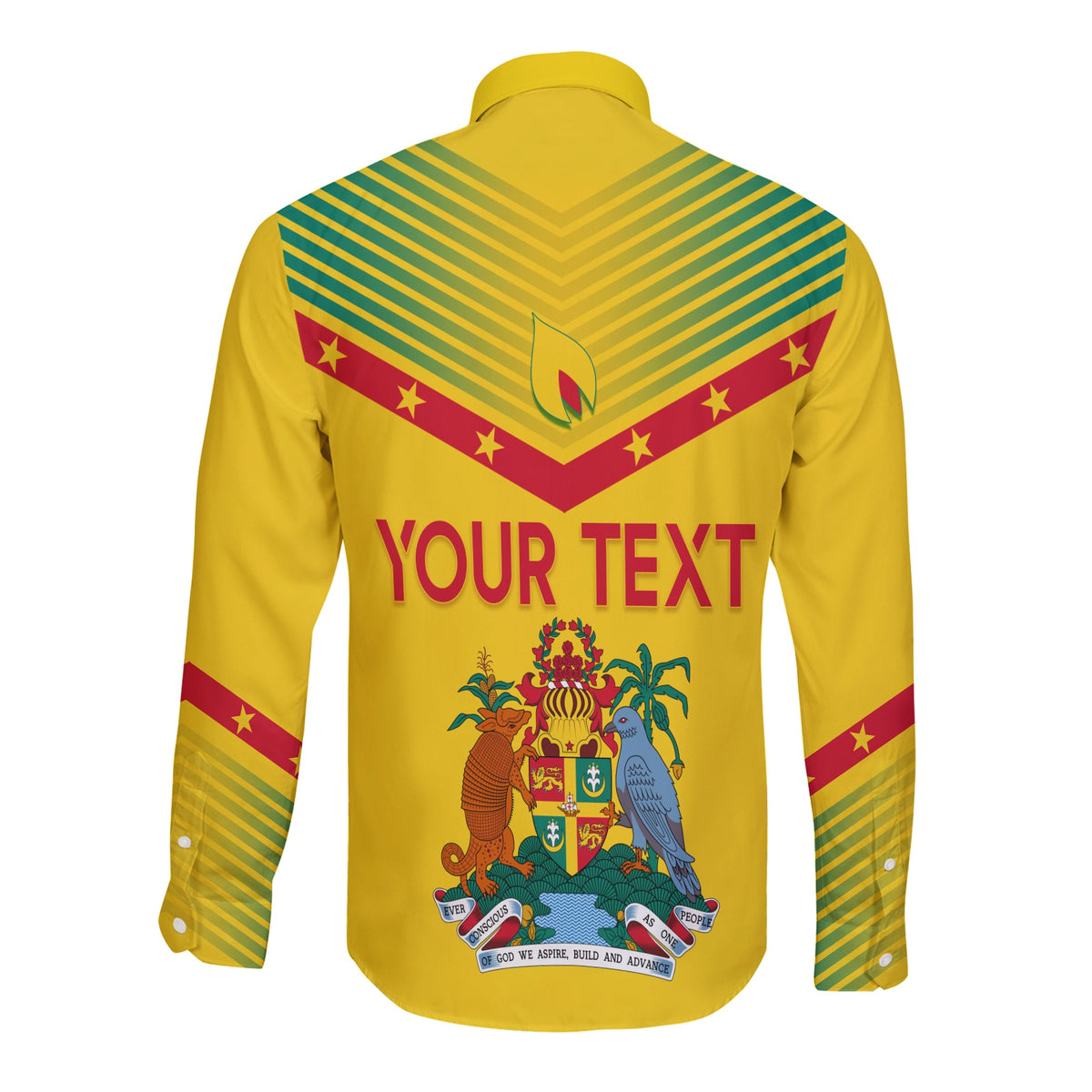 Grenada Independence Day Long Sleeves Button Shirt Geometric Style Ver 02 - Wonder Print Shop