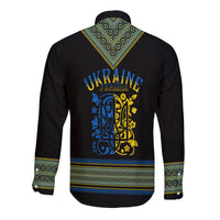 Ukraine Folk Patterns Long Sleeves Button Shirt Unity Day - Wonder Print Shop