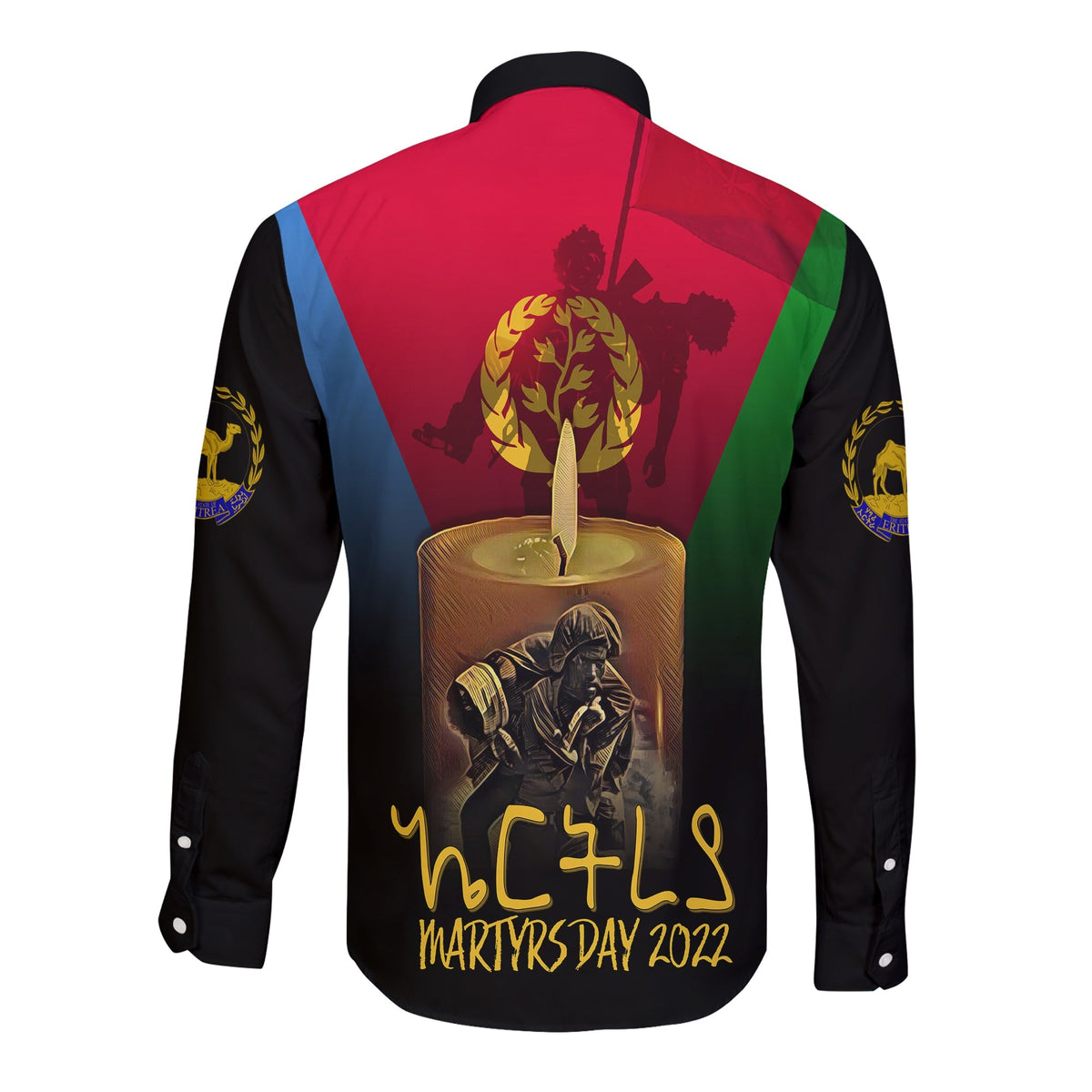 Personalised Eritrea Martyrs Day Long Sleeves Button Shirt Eternal Glory - Wonder Print Shop