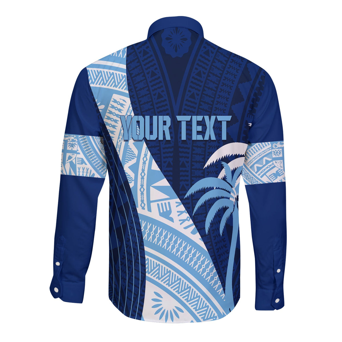Personalised Fiji Rugby Sevens Long Sleeves Button Shirt Kaiviti Kesakesa - Wonder Print Shop