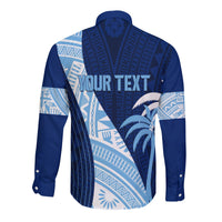 Personalised Fiji Rugby Sevens Long Sleeves Button Shirt Kaiviti Kesakesa - Wonder Print Shop