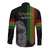 Ethiopia Patriot Day Long Sleeves Button Shirt Amharic Letters Roaring Lion - Wonder Print Shop