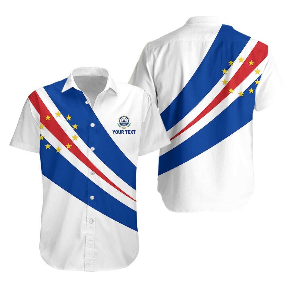 (Custom Personalised) Cape Verde Hawaiian Shirt Flag Version White LT13 - Wonder Print Shop