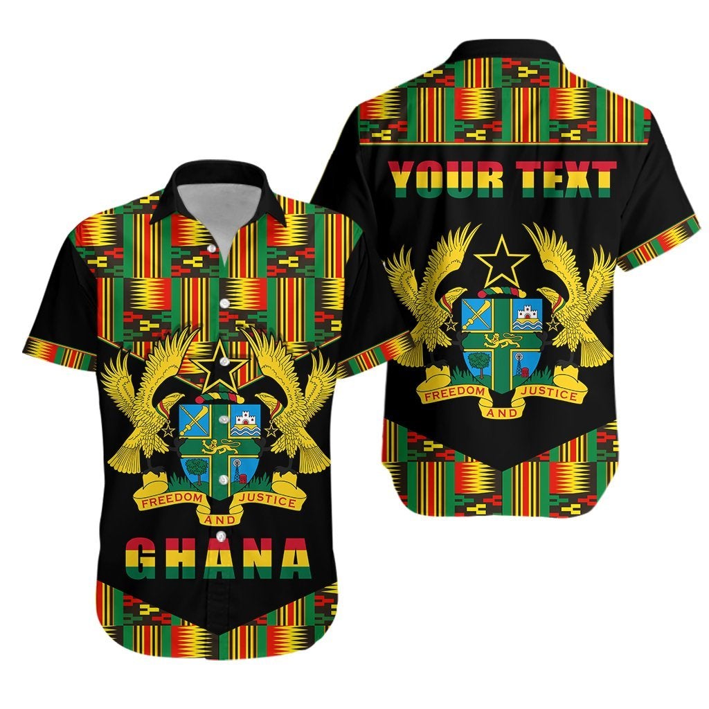 (Custom Personalised) Ghana Proud Hawaiian Shirt Ankara Kente LT13 - Wonder Print Shop