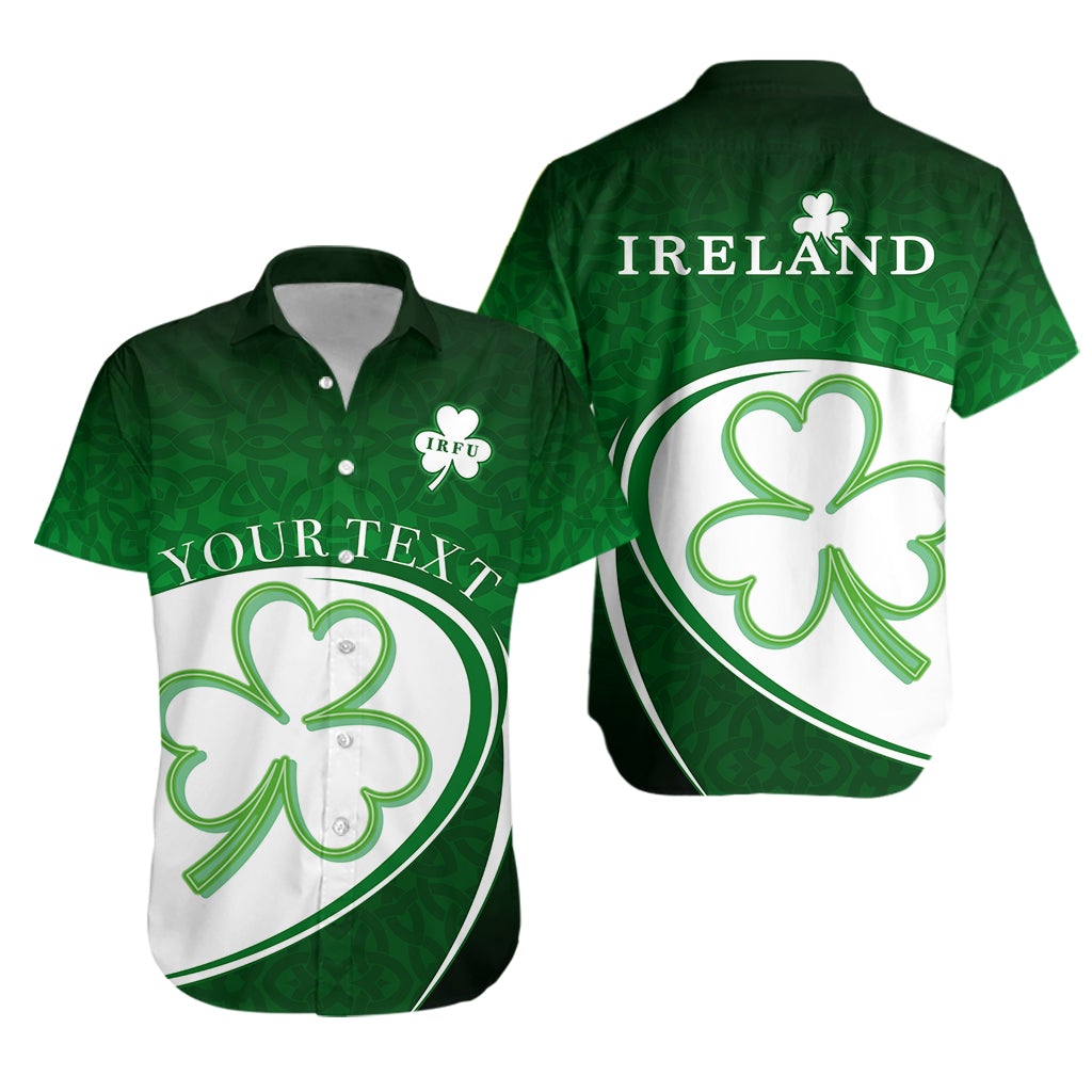 (Custom Personalised) Ireland Rugby Hawaiian Shirt Celtic and Shamrock LT13 - Wonder Print Shop