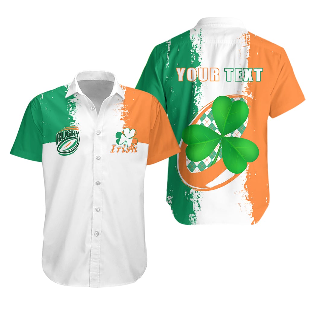 (Custom Personalised) Ireland Rugby Hawaiian Shirt White LT13 - Wonder Print Shop