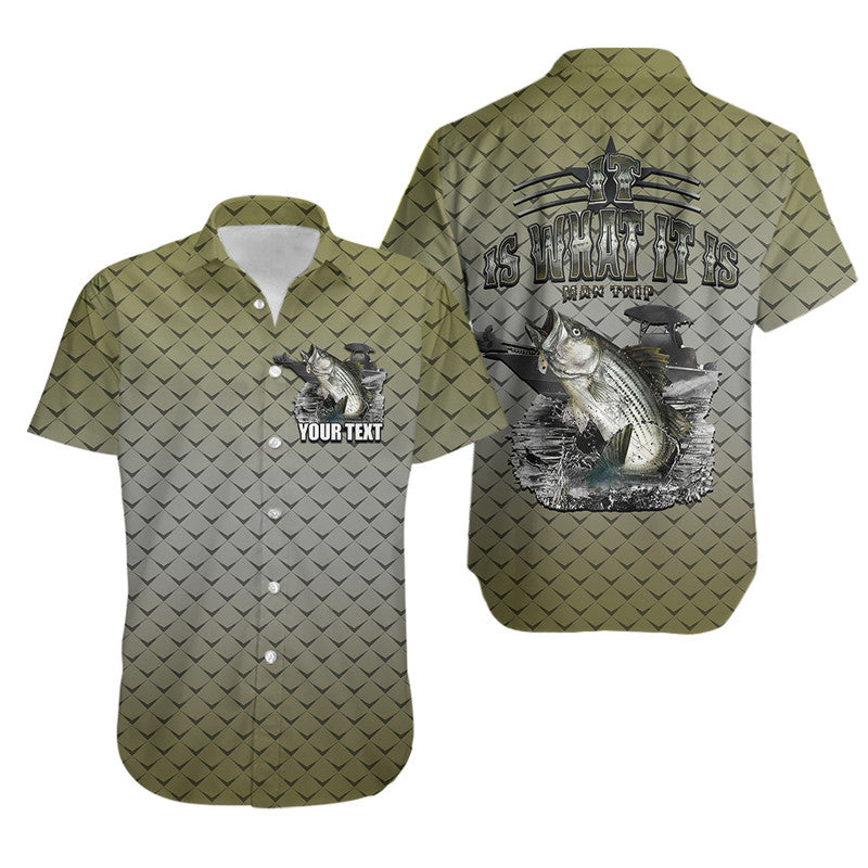 (Custom Personalised) Fishing Man Trip Hawaiian Shirt LT6 - Wonder Print Shop