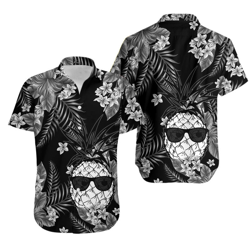 Hawaii Summer Colorful Pineapple Hawaiian Shirt Gray LT6 - Wonder Print Shop