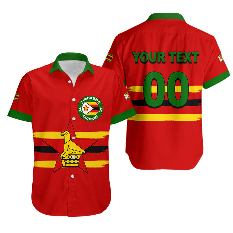 (Custom Personalised And Number) Zimbabwe Cricket Jersey Hawaiian Shirt  LT6 - Wonder Print Shop