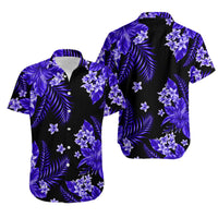 Hawaii Summer Colorful Matching Hawaiian Shirt And Dress Dark Blue LT6 - Wonder Print Shop