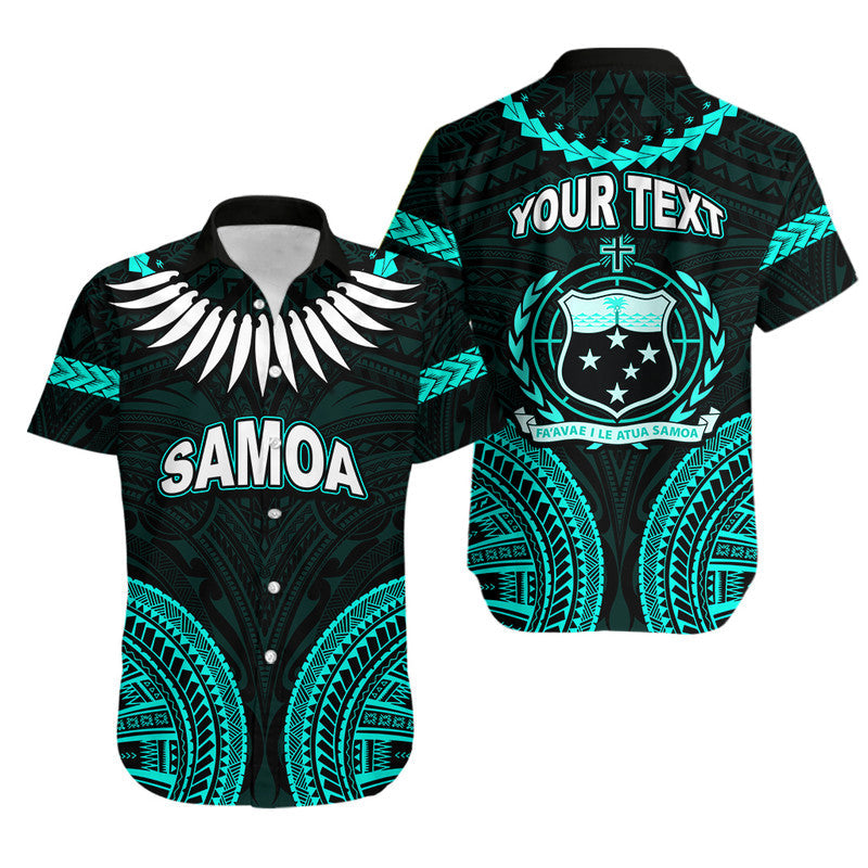 Custom Personalised Samoa Ula Nifo Tribal Hawaiian Shirt Green Style LT6 - Wonder Print Shop