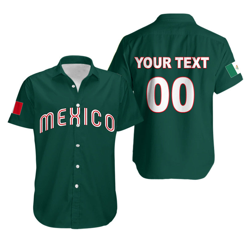 (Custom Personalised And Number) Baseball 2023-Mexico Hawaiian Shirt Green Style LT6 - Wonder Print Shop