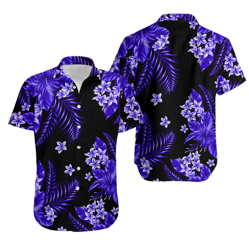 Hawaii Summer Colorful Hawaiian Shirt Dark Blue LT6 - Wonder Print Shop
