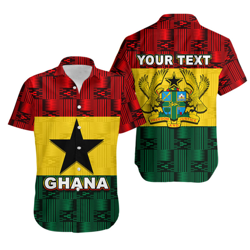 (Custom Personalised) Ghana Flag Mix Patterns Hawaiian Shirt LT6 - Wonder Print Shop