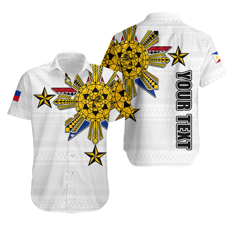 (Custom Personalised) Filipino Hawaiian Shirt Tribal White Style LT6 - Wonder Print Shop