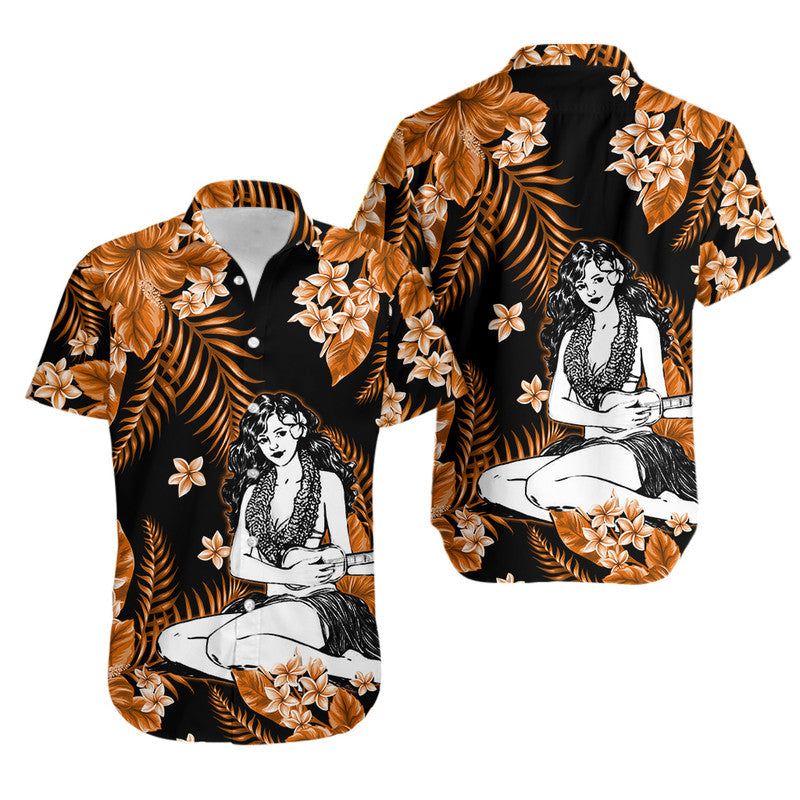 Hawaii Summer Colorful Hula Girl Hawaiian Shirt Orange LT6 - Wonder Print Shop