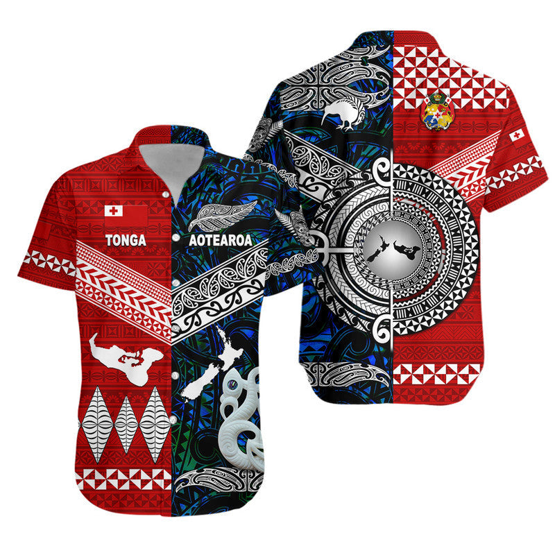 New Zealand Tonga Matching Hawaiian Shirt And Dress Together Blue LT8 - Wonder Print Shop