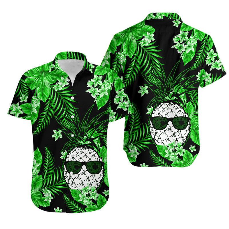 Hawaii Summer Colorful Pineapple Hawaiian Shirt Green LT6 - Wonder Print Shop