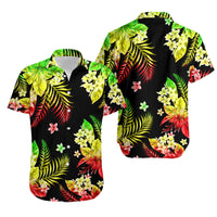 Hawaii Summer Colorful Matching Hawaiian Shirt And Dress Reggage LT6 - Wonder Print Shop