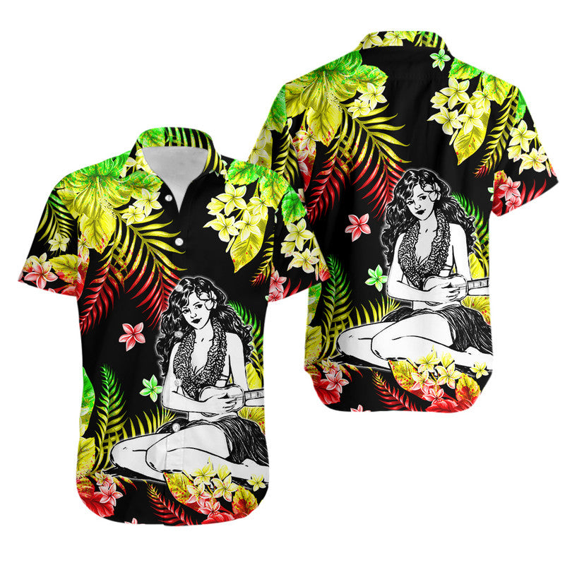 Hawaii Summer Colorful Hula Girl Hawaiian Shirt Reggage LT6 - Wonder Print Shop