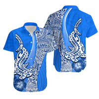 Hawaiian Shark Polynesian Matching Hawaiian Shirt And Dress Vibe Blue Style LT6 - Wonder Print Shop