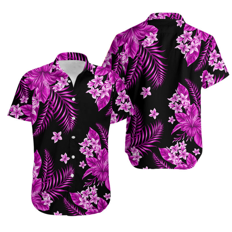 Hawaii Summer Colorful Matching Hawaiian Shirt And Dress Purple LT6 - Wonder Print Shop