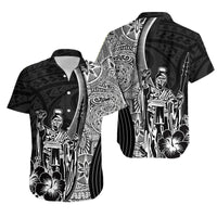 Hawaiian King Kamehameha Matching Hawaiian Shirt And Dress Vibe Black Style LT6 - Wonder Print Shop