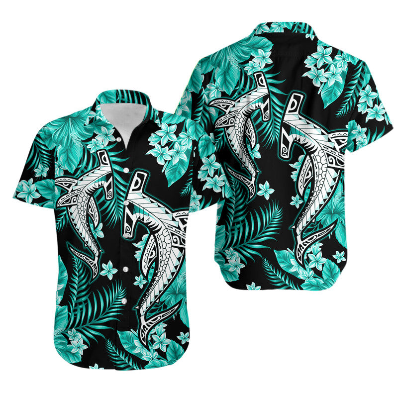 Hawaii Summer Colorful Shark Hawaiian Shirt Turquesa LT6 - Wonder Print Shop