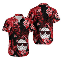 Hawaii Summer Colorful Pineapple Matching Hawaiian Shirt And Dress Red LT6 - Wonder Print Shop