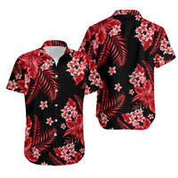 Hawaii Summer Colorful Matching Hawaiian Shirt And Dress Red LT6 - Wonder Print Shop