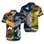 New Zealand Australia Hawaiian Couple Outfits Maori Aboriginal Matching Hawaiian Shirt And Dress Together Blue LT8 - Wonder Print Shop