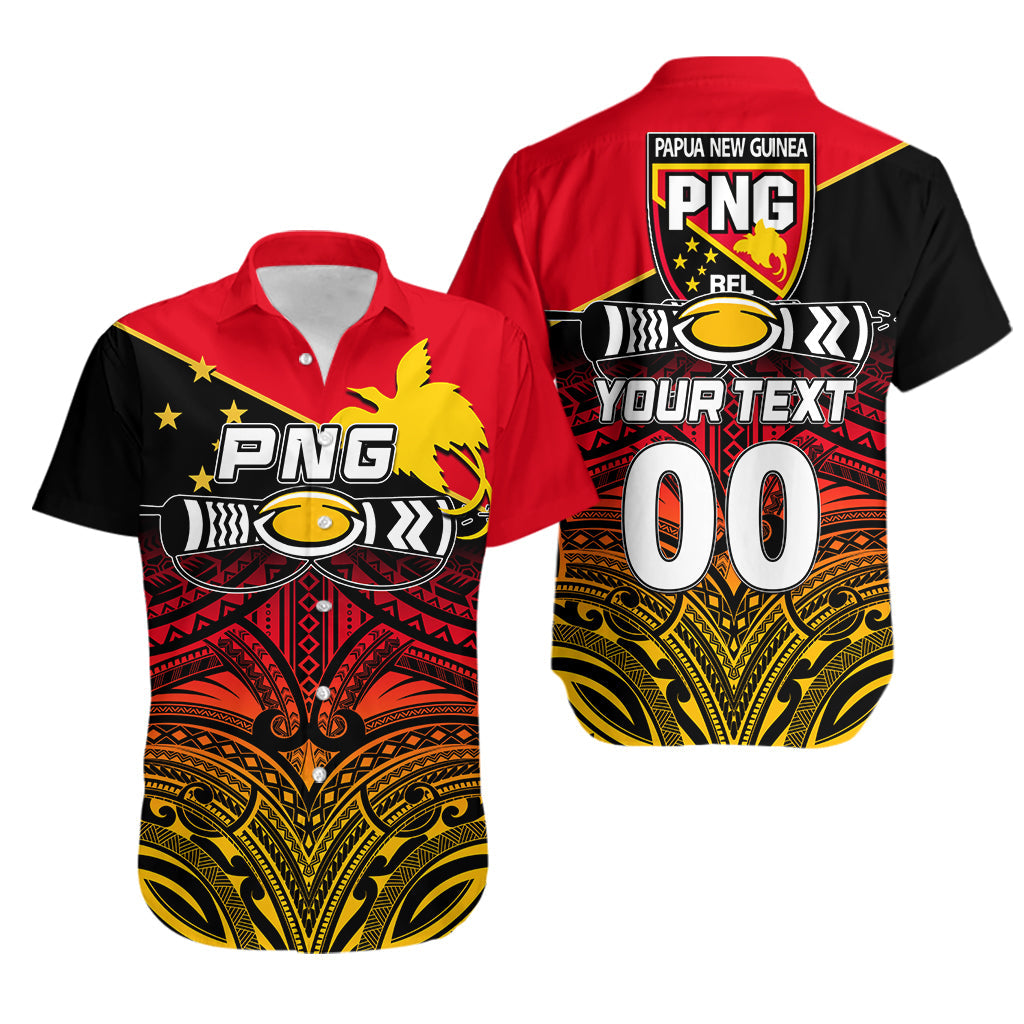 Custom Personalised And Number PNG Rugby The Kumuls Hawaiian Shirt LT6 - Wonder Print Shop