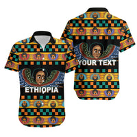 (Custom Personalised) Ethiopia Hawaiian Shirt Ethiopian Church Angels Black LT6 - Wonder Print Shop