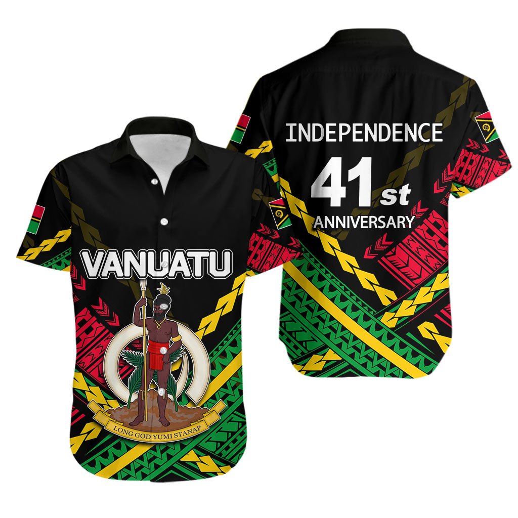 Vanuatu Hawaiian Shirt Independence Day Polynesian Style No.2 LT6 - Wonder Print Shop
