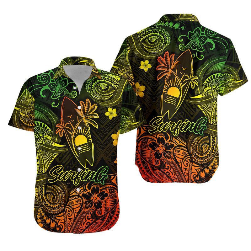 Hawaii Surfing Polynesian Matching Hawaiian Outfits For Couples Unique Style - Reggae LT8 - Wonder Print Shop