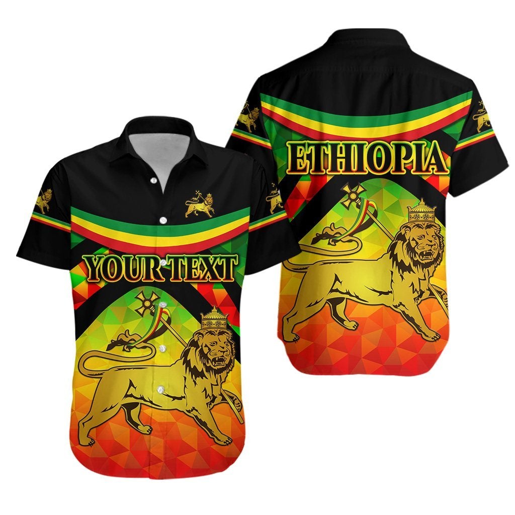 (Custom Personalised) Ethiopia Lion Of Judah Hawaiian Shirt Vibes Version LT8 - Wonder Print Shop