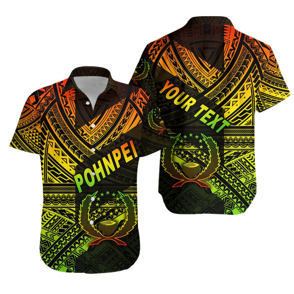 (Custom Personalised) FSM Pohnpei Hawaiian Shirt Original Style - Reggae LT8 - Wonder Print Shop