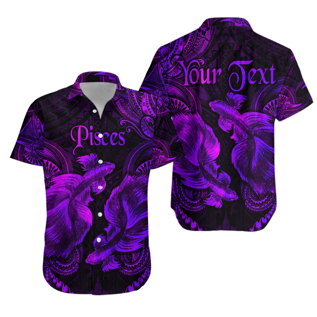custom-personalised-pisces-zodiac-polynesian-hawaiian-shirt-unique-style-purple