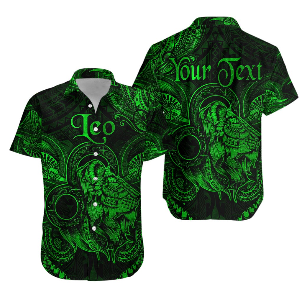 custom-personalised-leo-zodiac-polynesian-hawaiian-shirt-unique-style-green