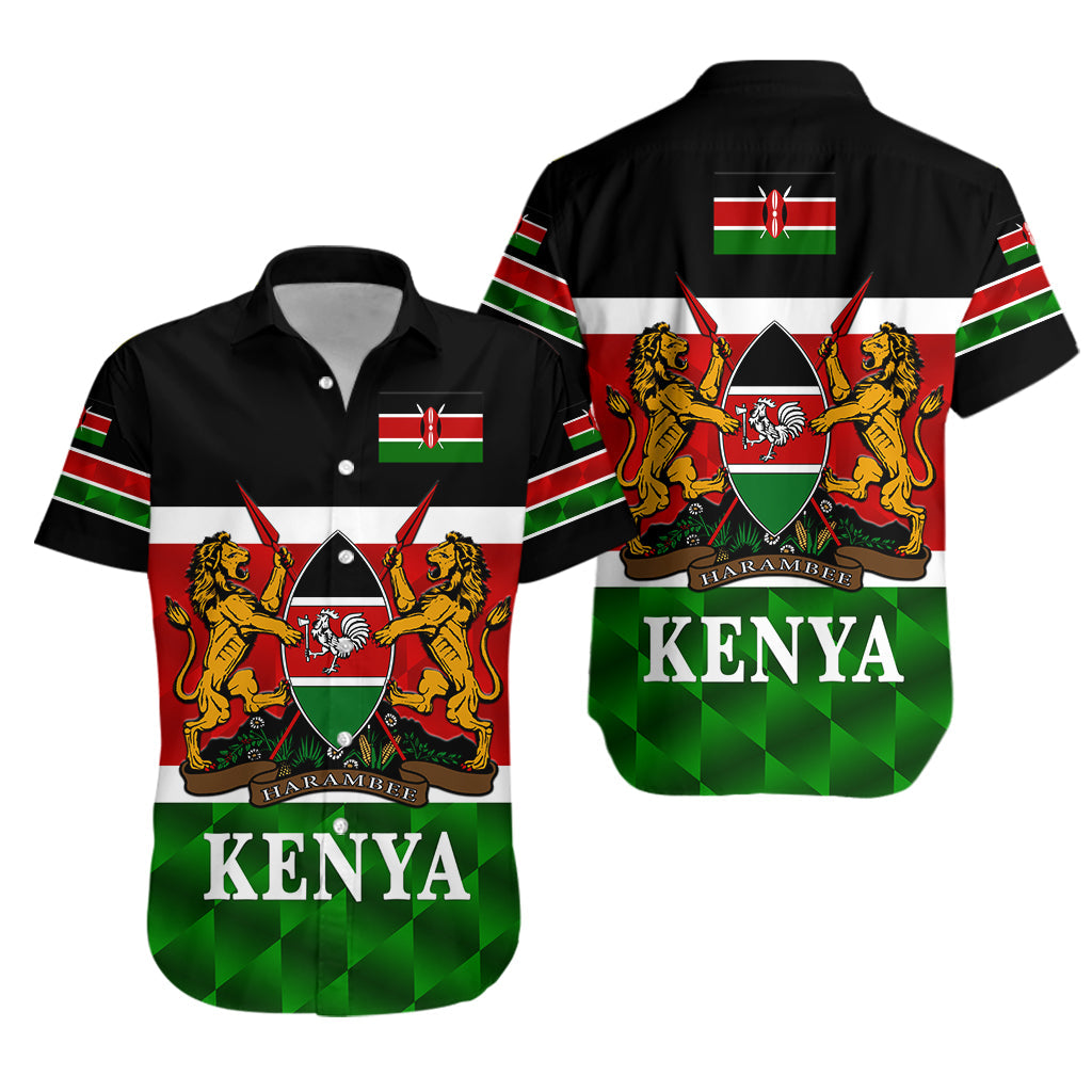Kenya Coat Of Arms Hawaiian Shirt Flag Vibes LT8 - Wonder Print Shop