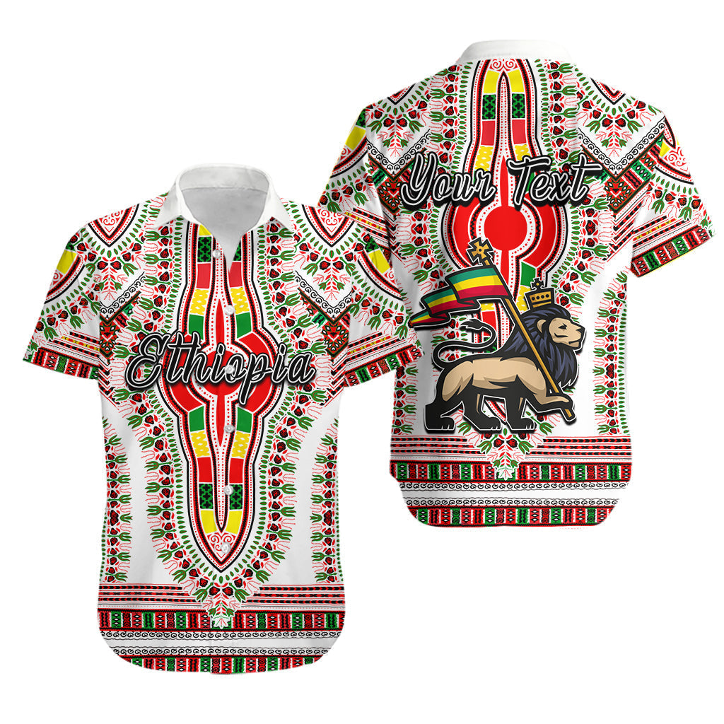 (Custom Personalised) Ethiopia Hawaiian Shirt Dashiki White Style LT6 - Wonder Print Shop