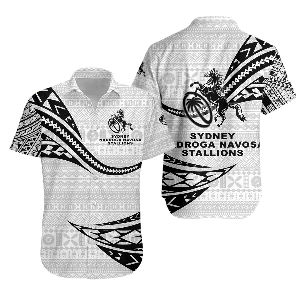 Fiji Rugby Hawaiian Shirt Sydney Nadroga Navosa Stallions Unique Version - White LT8 - Wonder Print Shop