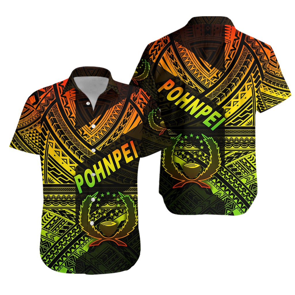 FSM Pohnpei Hawaiian Shirt Original Style - Reggae LT8 - Wonder Print Shop