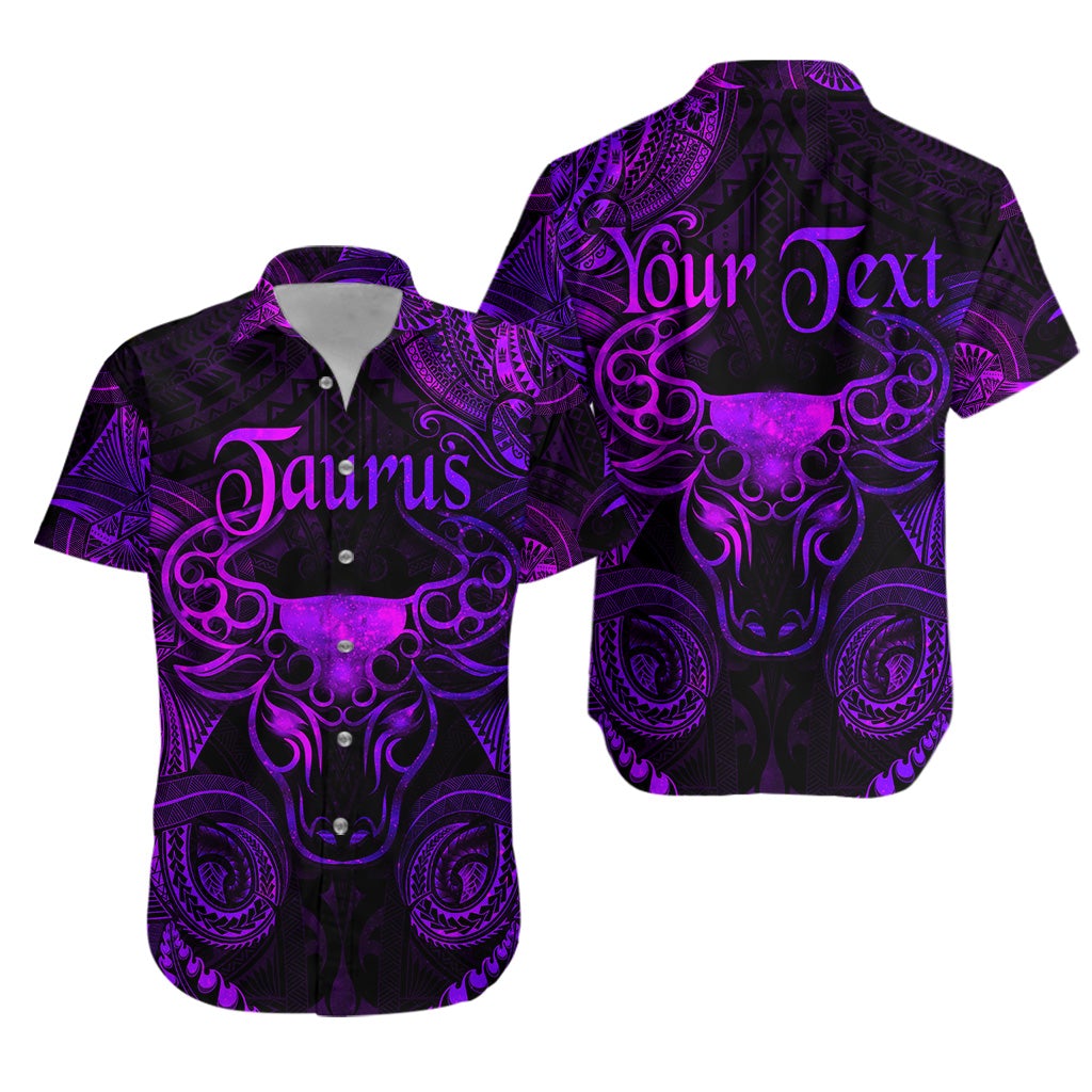 custom-personalised-taurus-zodiac-polynesian-hawaiian-shirt-unique-style-purple